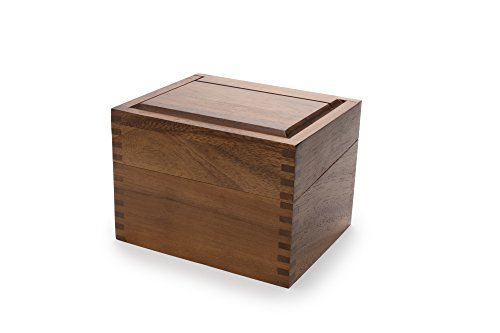 Ironwood Gourmet 28631 Townhouse Tea Box, Acacia Wood, 5-Cell