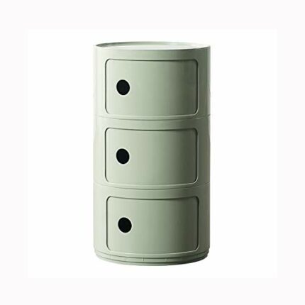SDFGH Round Storage Unit Plastic Cabinet Bedside Table for Home Corridor Bathroom Bedroom