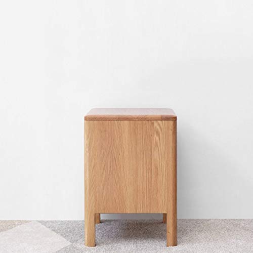 JYDQM All Solid Wood Bedside Table, Minimalist Bedroom Minimalist Storage Cabinet