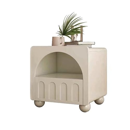 JYDQM Cream-style French Bedside Table Designer Room Locker Small Bedside Cabinet
