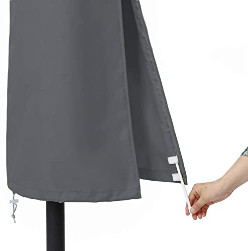 Garden Balsam Umbrella Cover for 6ft to 9ft Patio Umbrellas, Waterproof and Durable Market Umbrella Cover with Zipper and Rod