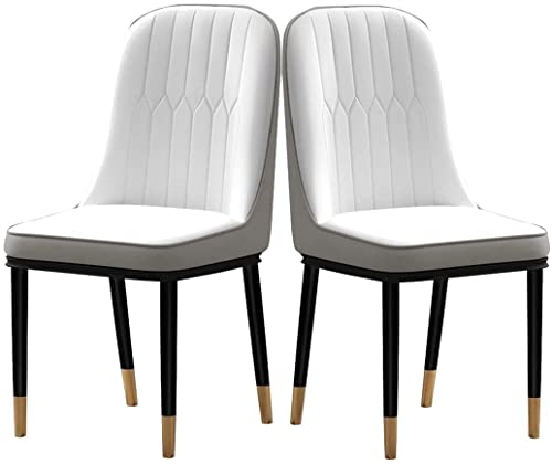 dining chair Dining Chairs Set - Corner Kitchen Counter Chairs, Kitchen Dining Room Chairs Set of 2 Modern PU Water Proof Leather High Back Soft