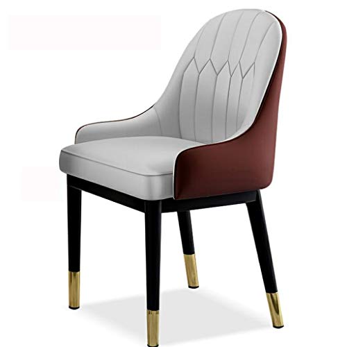 Modern Kitchen Dining Room Chairs Dining Chairs Water Proof Leather Side Chair With Metal Legs Kitchen Living Room Lounge Counter Chairs (Color :