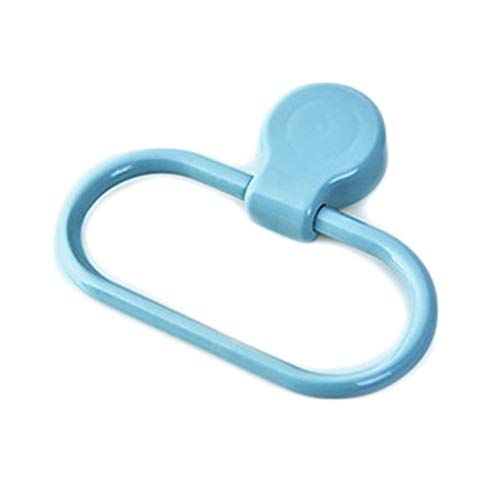 IKAAR Towel Holder Towel Ring Wall Mounted Bathroom Towel Holder Nail Free Self Adhesive Towel Holder Stick on Wall Hand Towel Holder Blue