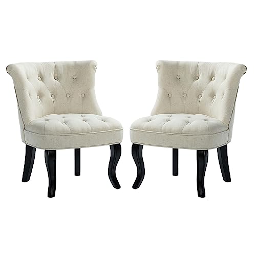 HULALA HOME Velvet Dining Chair Dressing Vanity Chairs Kitchen Upholstered Accent Chair with Black Legs for Dining Room Living Room Bedroom (1, B