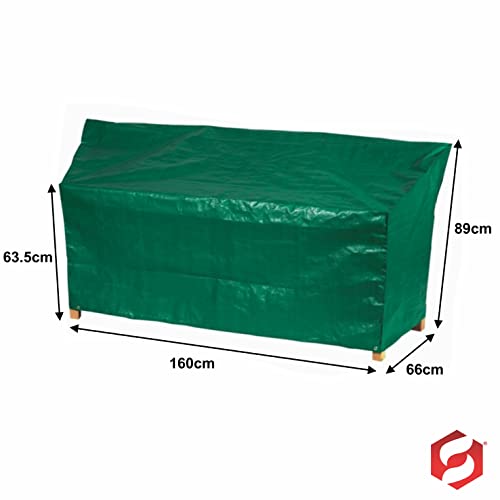 SUL 3 Seat Garden Seat Chair Bench Cover Waterproof Cover for Garden Furniture with Corner Eyelets N Securing Rope Outdoor Sofa Cover - Suitable