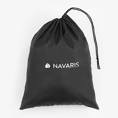 Navaris Hanging Chair Cover - 200x160cm Swing Chair Cover - Waterproof Egg Chair Cover with Zip - Outdoor Outside Garden Patio Cocoon Seat Cover