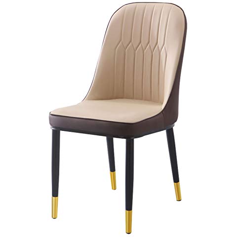 Kitchen Dining Room Furniture Chairs Water Proof PU Leather Dining Chair With Metal Legs Faux Matte Suede Leather Dining Chairs Accent Chairs For