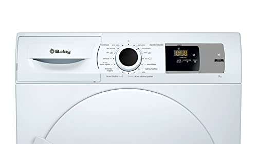 Balay 3SB286B Tumble Dryer with Heat Pump, 8 kg, A+, 600 W, White