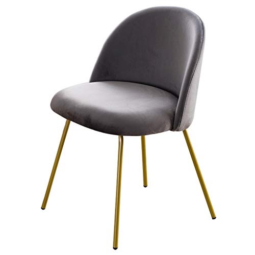 Modern Kitchen Dining Room Chairs Velvet Dining Chair Soft Seat And Back Velvet Living Room Chairs with Sturdy Metal Legs Kitchen Chairs (Color :