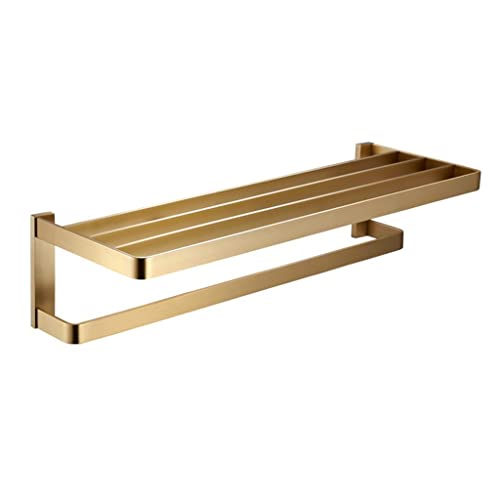 HIGOH Towel Racks,Bathroom Towel Rack Wall Mounted Towel Holder,Brass Bathroom Accessories,Bathroom Shelf,Towel Holder,Towel Rack,Bathroom Hardwa