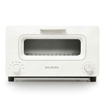 BALMUDA The Toaster | Steam Oven | 5 Cooking Modes - Sandwich Bread, Artisan Bread, Pizza, Pastry, Oven | Compact Design | Baking Pan | K01M-WS |