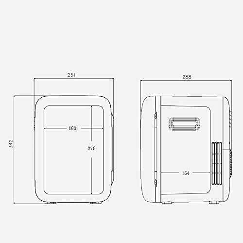 SDFGH Mini Portable Car Refrigerator Freezer Multi-Function Cooler Warmer Electric Fridge Compressor