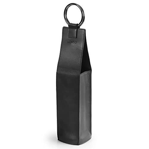 Londo Genuine Leather Wine Bottle Holder and Carrier