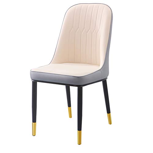 Kitchen Dining Room Furniture Chairs Water Proof PU Leather Dining Chair With Metal Legs Faux Matte Suede Leather Dining Chairs Accent Chairs For