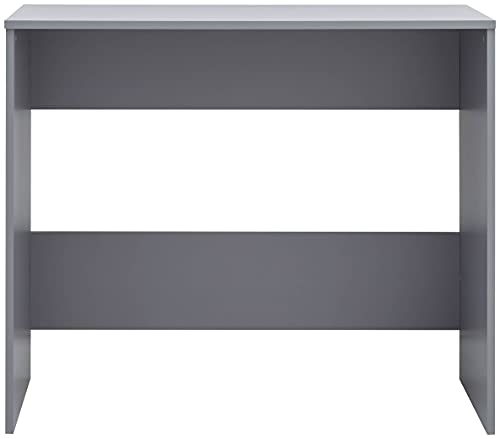 GFW Wooden Office Desk for Home & Office, Wood, Grey, 39.6 x 90 x 76.5 cm