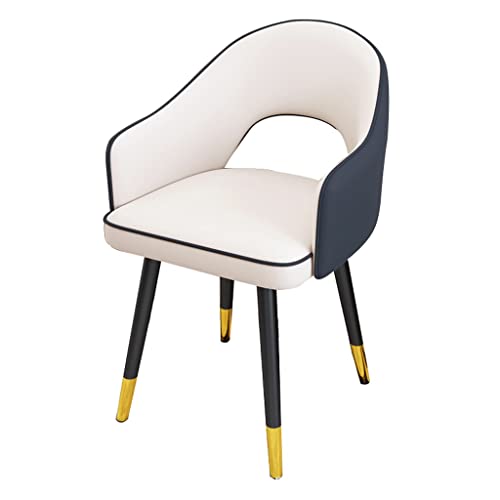 Kitchen Dining Room Furniture Chairs Kitchen Dining Chairs Water Proof Leather Side Chair with Carbon Steel Legs High Back Padded Soft Seat Livin