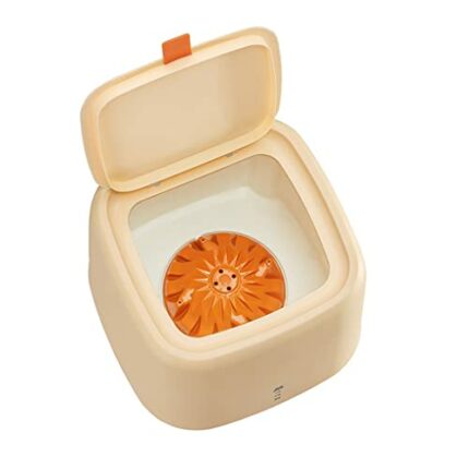 XYZMDJ Mini Semi-automatic Washing Machine Small Underwear Socks Portable Washer Machine Smart Touch Timings (Color : Orange, Size : 25w)
