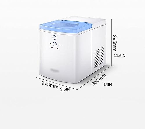 Shykey countertop ice machine Electric Portable Countertop Automatic Ice Maker, 55 lbs. Ice in 24 Hours, 9 Bullet Cubes in 6 Mins Countertop Ice