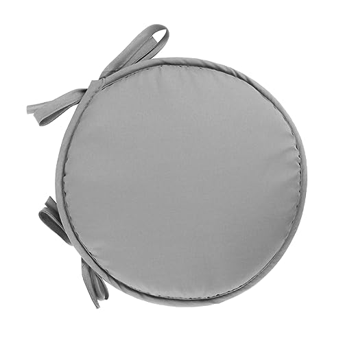 JIOJIO Round Bistro Seat Cushions with ties Outdoor Bistro Chair Cushion Round Bar Stool Cushion 15 (grey 3209)