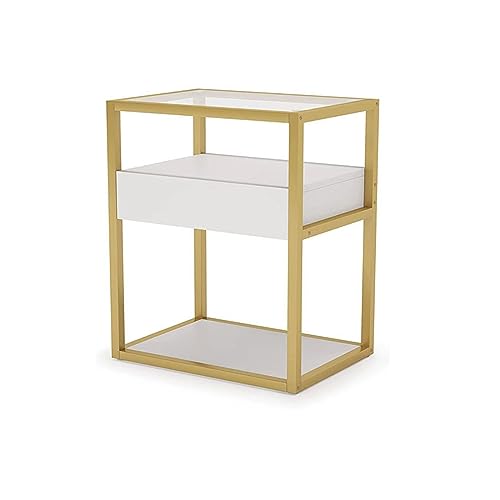 EYHLKM Bedside Cabinet Small Storage Shelf Bedroom Bedside Table Storage Lockers Household