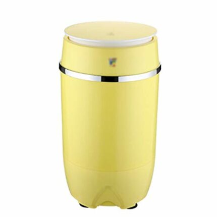 XYZMDJ Portable Washing Machine Single-barrel Baby Fully-automatic Wheel home Small Mini Washing Machine Yellow Mini Barril