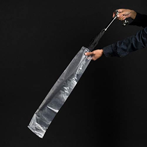 Cabilock 200pcs 13x72cm Long Handle Universal Fit Wet Umbrella Bags Disposable Umbrella Bags for Rainy Day