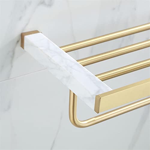 HIGOH Towel Racks,Bathroom Towel Rack Wall Mounted Towel Holder,Bathroom Accessories,Brushed Bathroom Shelf,Towel Rack,Towel Hanger,Towel Holder
