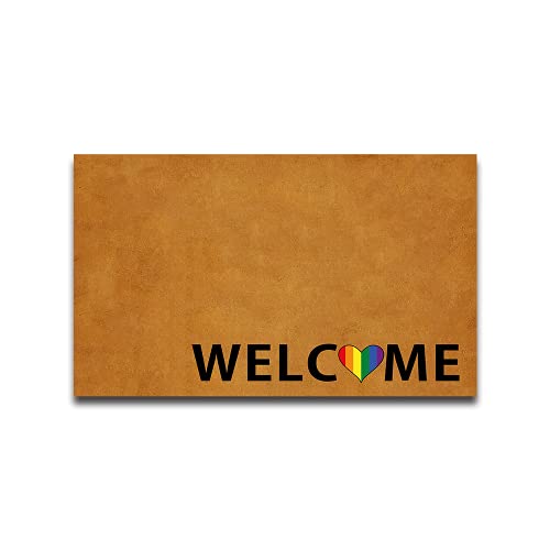 SSanyyL Spanish Welcome Doormat No Se Aceptan Visitas Sin Chisme Doormat Home and Office Decorative Indoor/Outdoor/Kitchen Mat Non-Slip Rubber 23