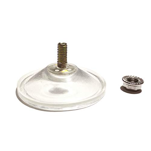 M6 - D 5.5 cm (D 2.16") Strong PVC Screw Suction Cup Hook with Lock Nut,Thickened Edge Design for Enhanced Suction,5 PCS/Pack(Recommend (Black)