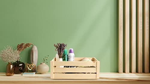 LARGE WOODEN CRATE PLAIN WOOD DECOUPAGE BIG MAKE IT VINTAGE PD31-L