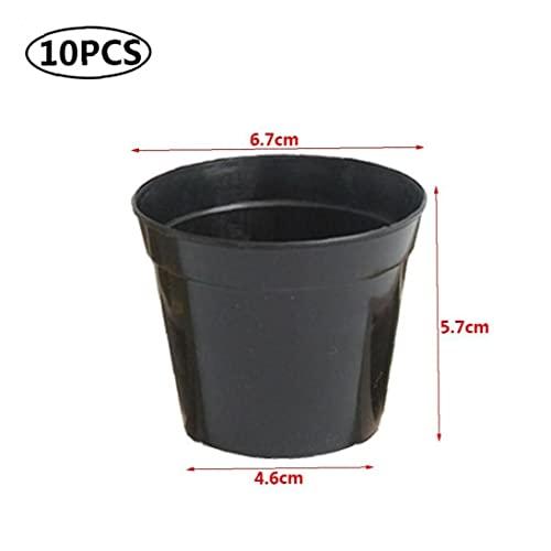 Luxylei Round Flower Pots 10pcs Seedling Containers Watering Planters for Plants Succulents Nursery Planter Home Decor
