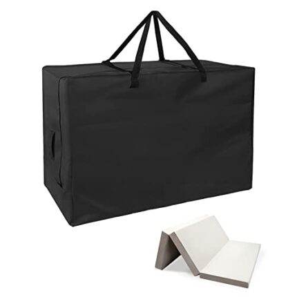 Hohong Folding Mattress Storage Bag for Milliard 10cm Folding Mattress,Tri Folding Mattress Carry Case Tri-Fold Guest Bed Mattress Bag-80x66x33cm