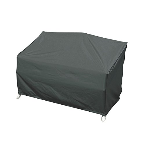 greemotion Garden Bench Cover - Dark Grey Love Seat Cover - Outdoor Bench Cover - 160 x 78 x 80 cm - Garden Furniture - Garden Accessories - Heav
