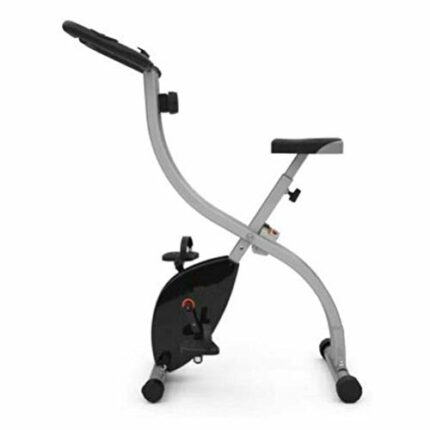 n/a Home Folding Exercise Bike, Upright Bike With Magnetic Tension And Pulse Grips, Foldable Magnetic Control Upright Pedal Bicycle