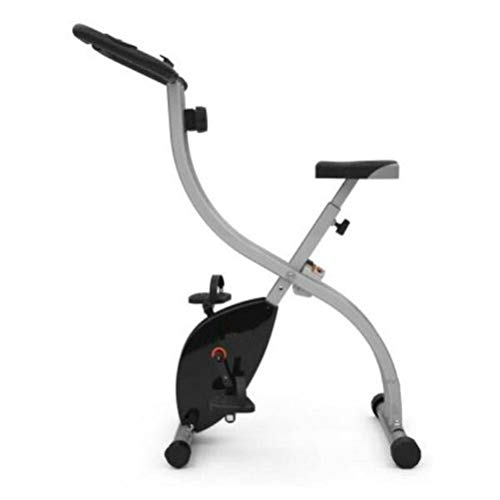n/a Home Folding Exercise Bike, Upright Bike With Magnetic Tension And Pulse Grips, Foldable Magnetic Control Upright Pedal Bicycle
