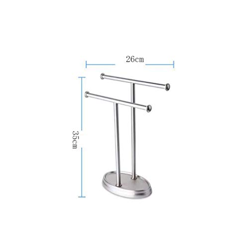 N/A Stainless Steel Towel Rack, Bath Towel Stand, Floor Standing Towel Stand, Standing Towel Rail for Bathroom Kitchen