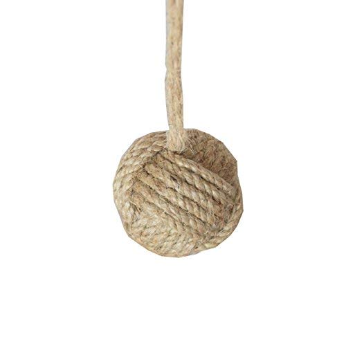 Rope Knot Bathroom Light Pull Blind with Jute Rope