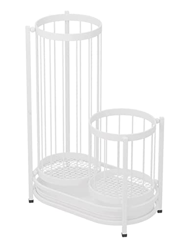 SEYFI Umbrella Holder Iron Umbrella Stand Modern Business Large Capacity Umbrella Bucket Hotel Office Entrance Hallway Umbrella Storage Rack Umbr