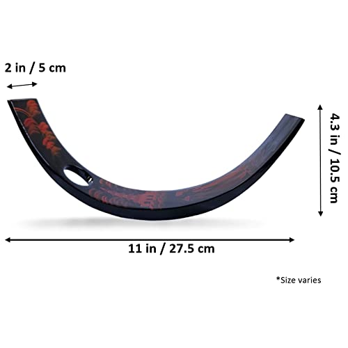 LADIA Wine Bottle Holder - Handmade, Handcrafted Single Wine Bottle Stand - Home Decor - Table Top Wine Rack - Floating Wine Rack - Wooden Bottle