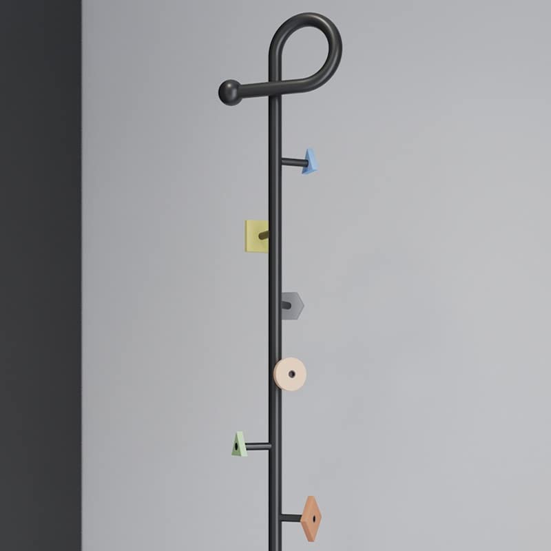 maozi Hall Bedroom Clothes Entrance Coat Rack Floor Hats Metal Hanger Foot Coat Rack Jackets Furniture (Color : Argento, Size : Light Grey)