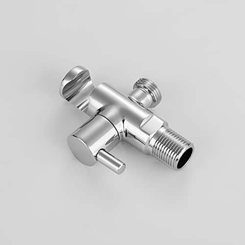 Ibergrif M22015R Concealed Handheld Bidet Sprayer Kit, Muslim Bidet Spray with Shattaf Sprayer, Shower Hose, Single Cold Water Only, Chrome, Silv