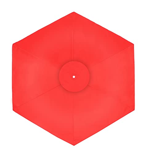 kemengsuer Replacement Parasol Cover, 2m/6 Ribs Polyester Fabric Waterproof Patio Umbrella Parasol Cover, Garden Parasol Canopy Cover Garden Shad
