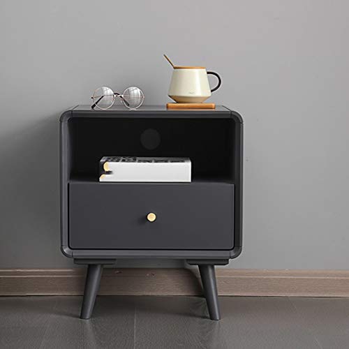 JYDQM Bedside Table Simple Solid Wood Bedroom Bedside Table, Stylish Two-drawer Mini Bedside Table
