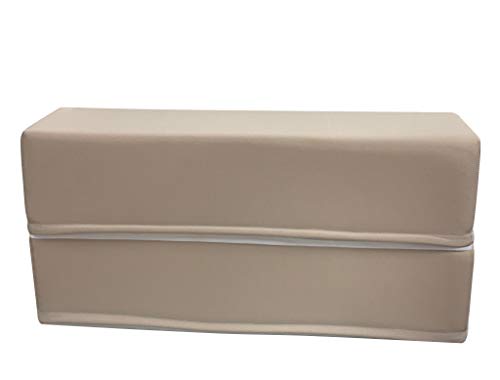 iStyle Mode Fold Out Guest Chair Z Bed Futon Sofa Comfortable Supreme Quality Foam for Adult and Kids Lounger Mattress (Beige)