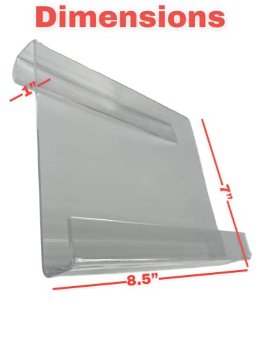 Treadmill Reading Rack - (Tablet, Book, Magazine Holder) - Works on Most Treadmills Ellipticals, Exercise Bikes (Compact Travel Size)