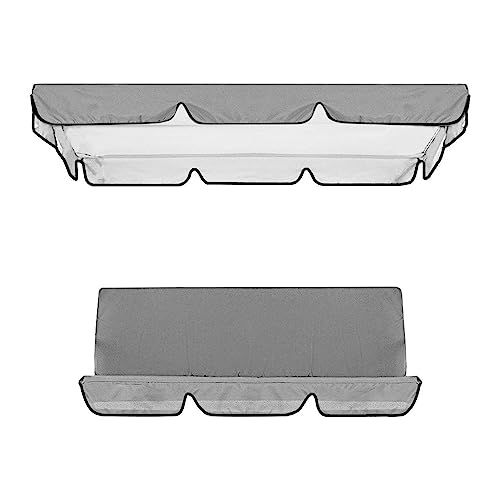 Rianpesn Outdoor Swing with Canopy, Replacement Canopy Swing for Patio 2-3 Seats, Waterproof Seat for Top Cover Outdoor Swing, Chair Covers