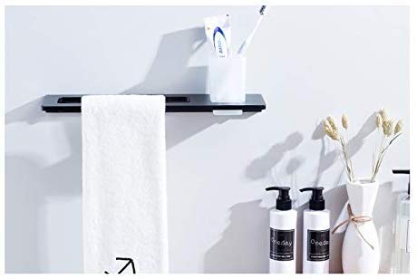 KNOXC Towel Racks,Creative Bathroom Accessories Space Aluminum Towel Hanging Rod Bathroom Bathroom Towel Rack