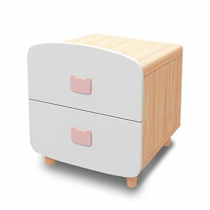 N/A Children's small bedside table children's small bedside table cute solid wood bedside small cabinet storage cabinet