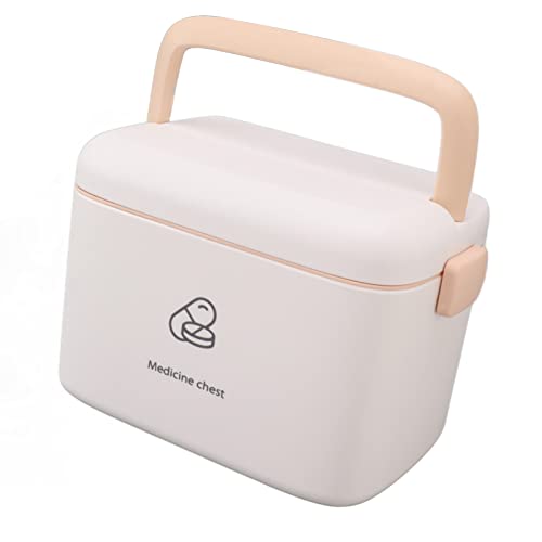 Plastic Medicine Box, Household Medicine Storage Box, Anti-aging, Large Capacity, Sturdy for Hiking and Mountaineering (Type B)